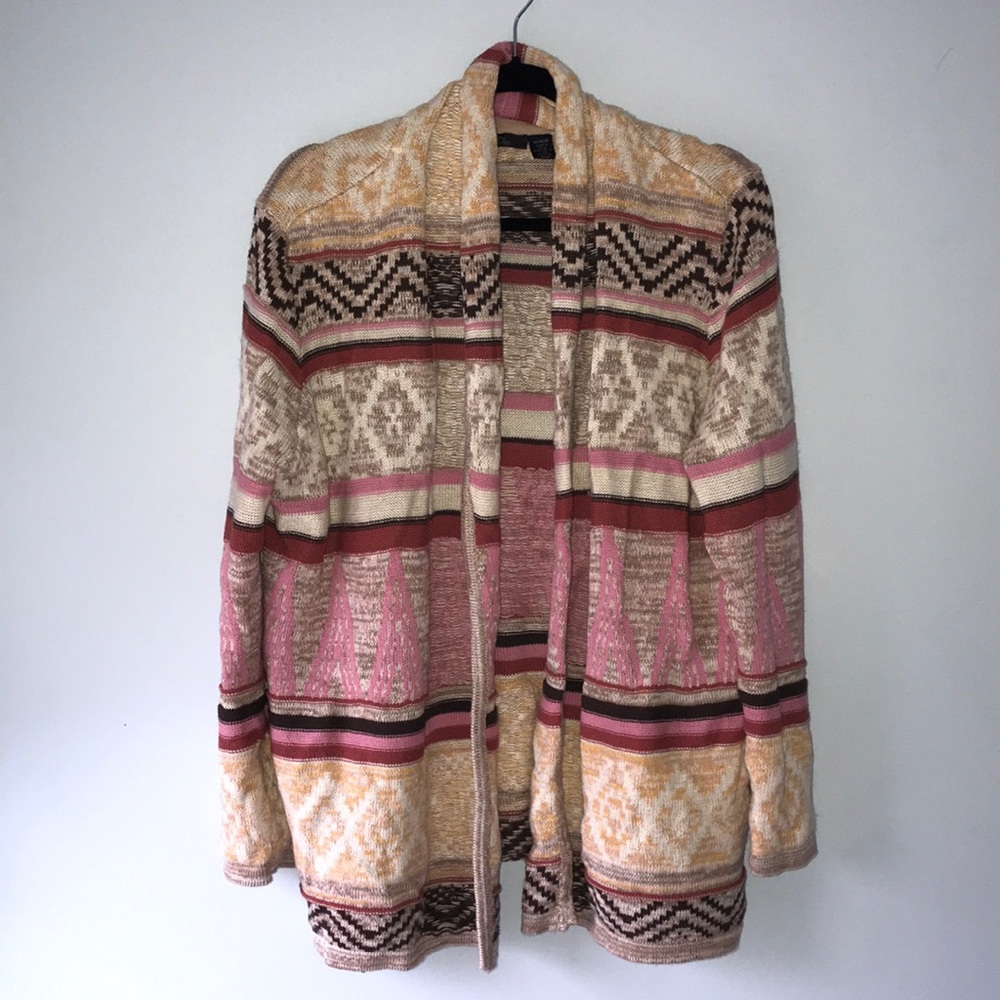 Pink and coral cardigan